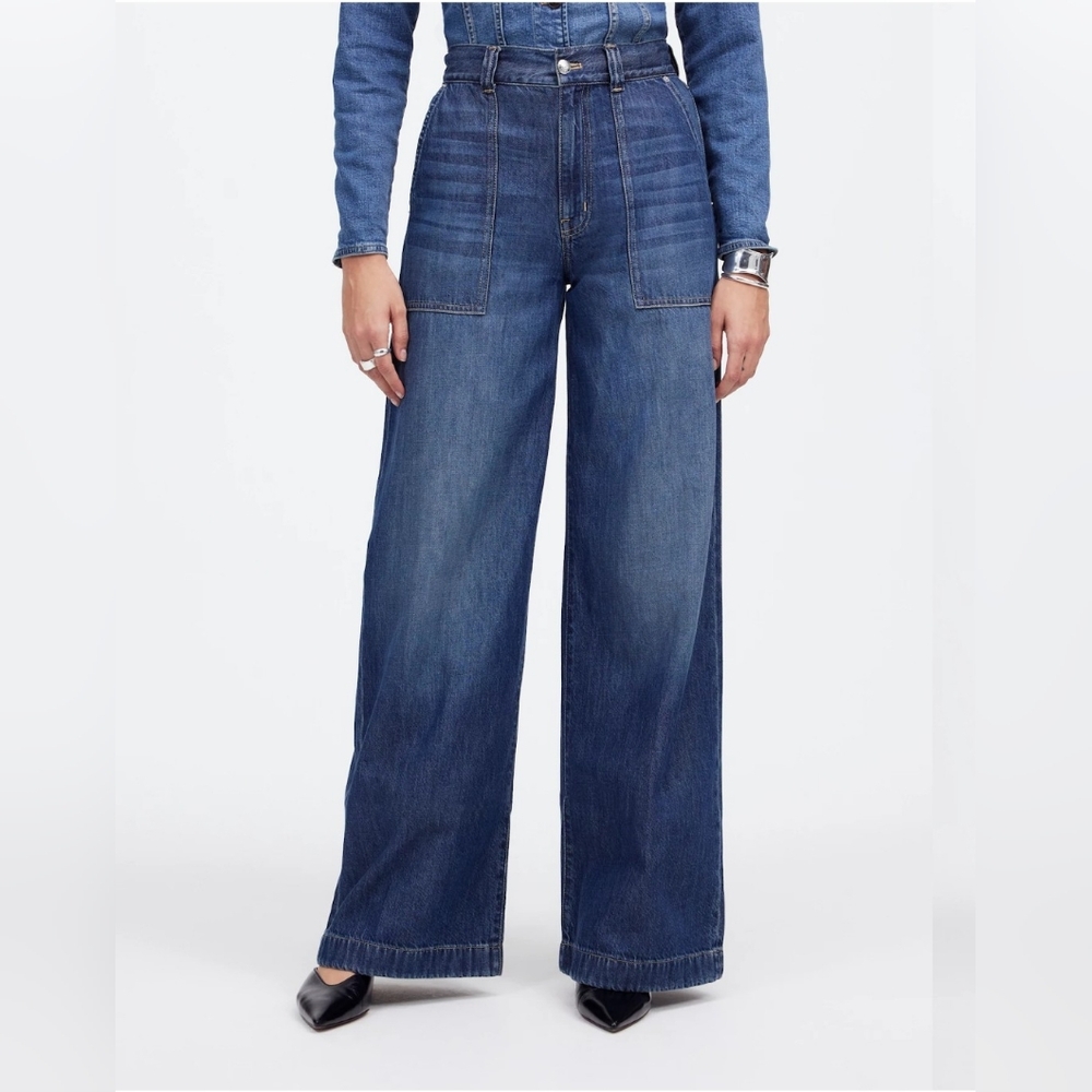 NWT Madewell Superwide-Leg Jeans: Airy Denim Edition